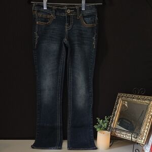 Red Camel Blue Flare Wide Leg Jeans